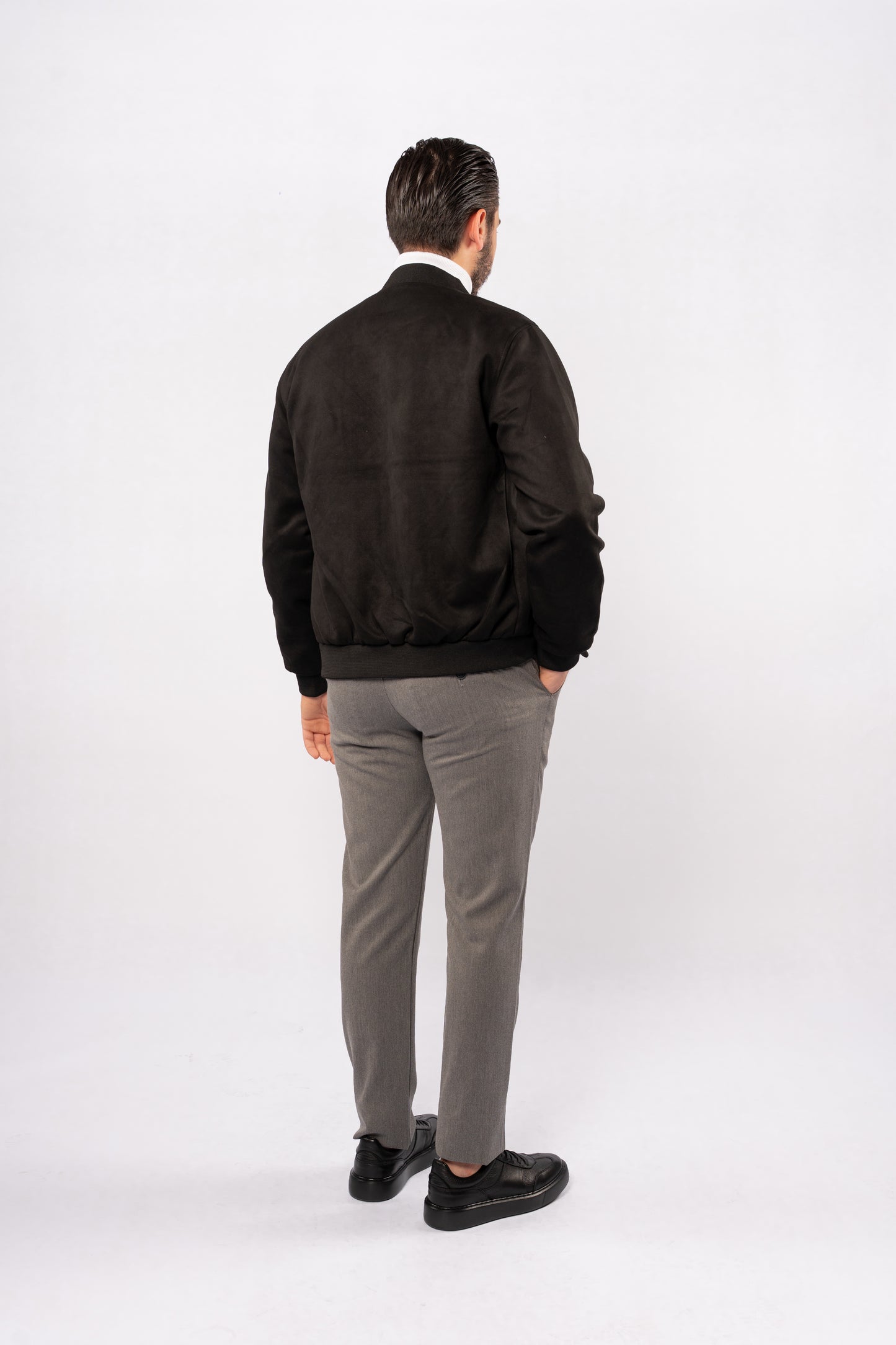BLACK SUEDE URBAN JACKET