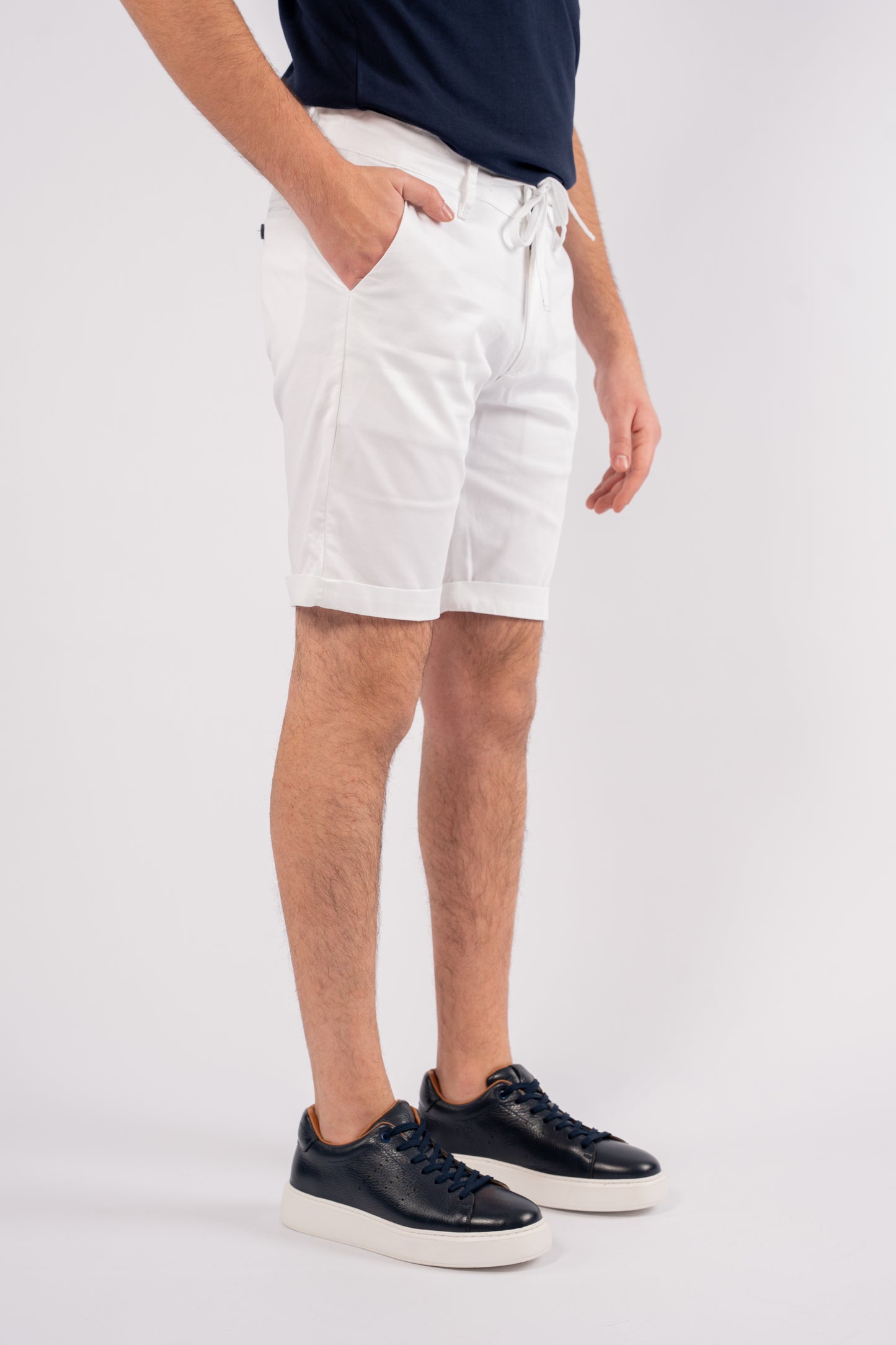WHITE CASUAL SHORT