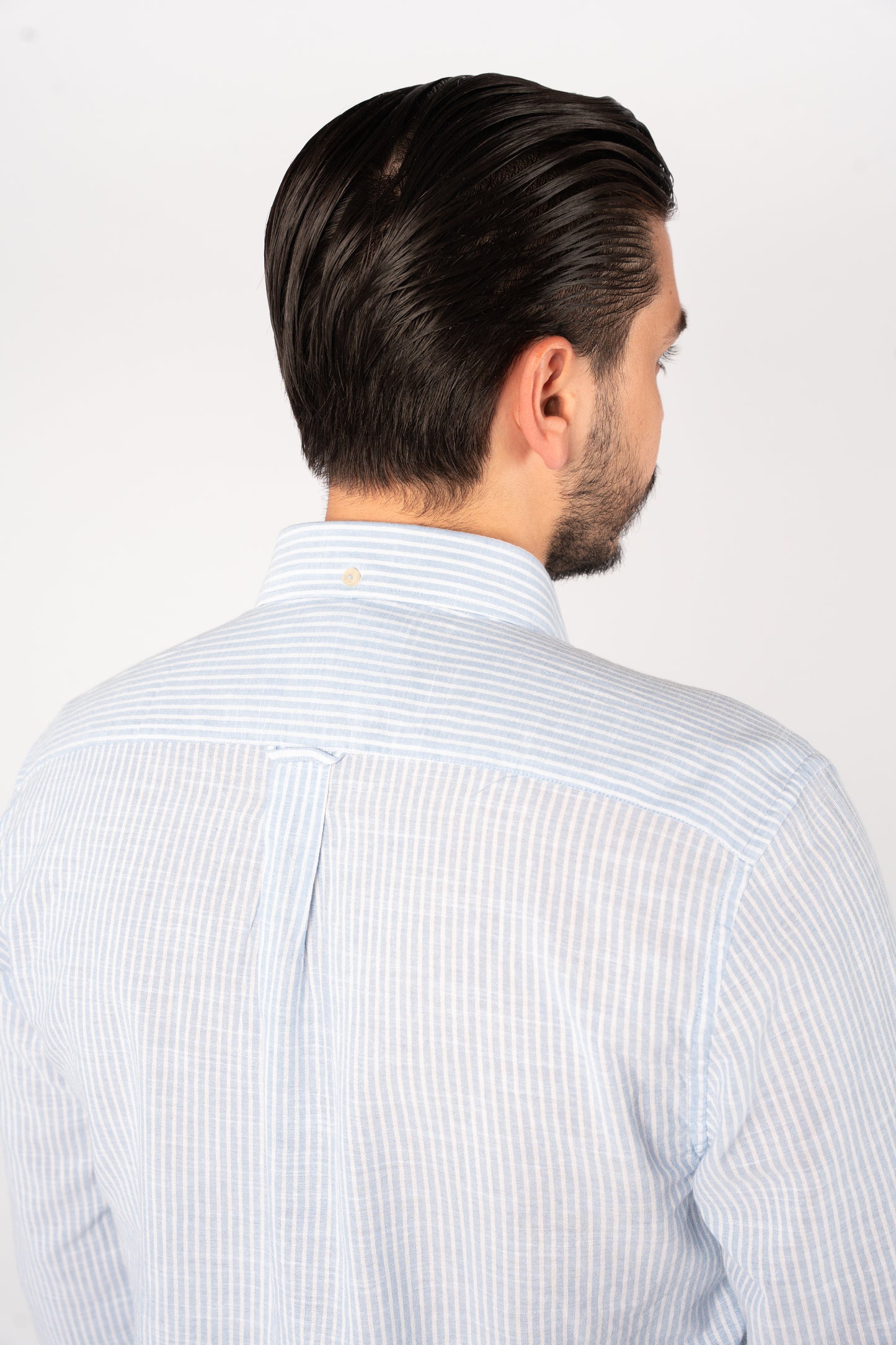 BLUE LINED OXFORD SHIRT