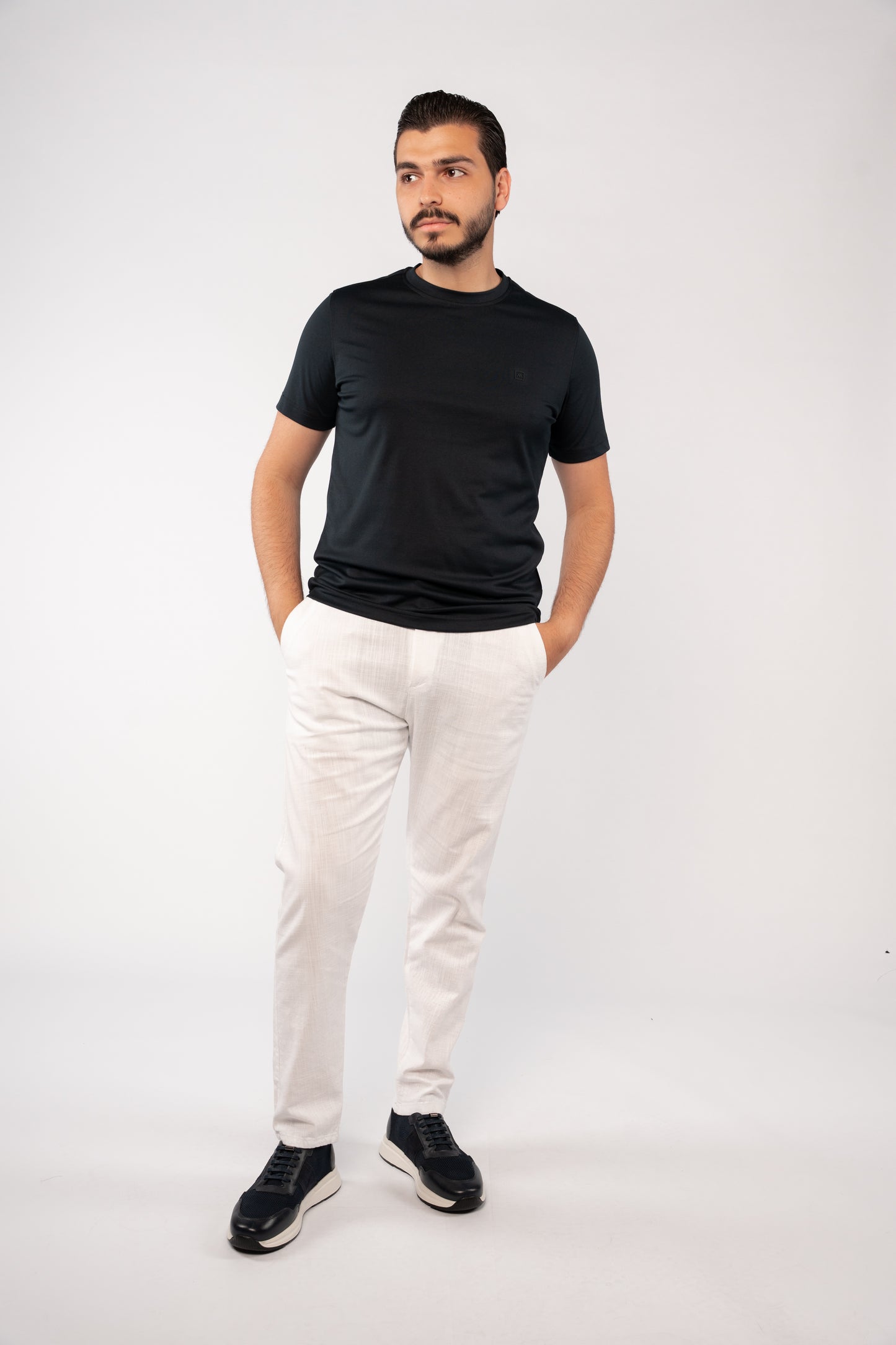 NAVY MERCERIZED TSHIRT