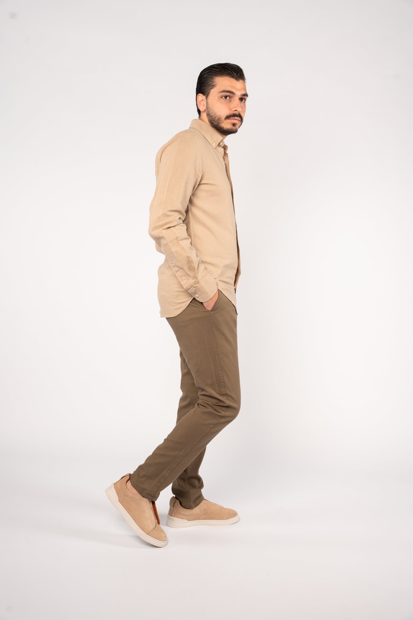 BEIGE LINEN SHIRT