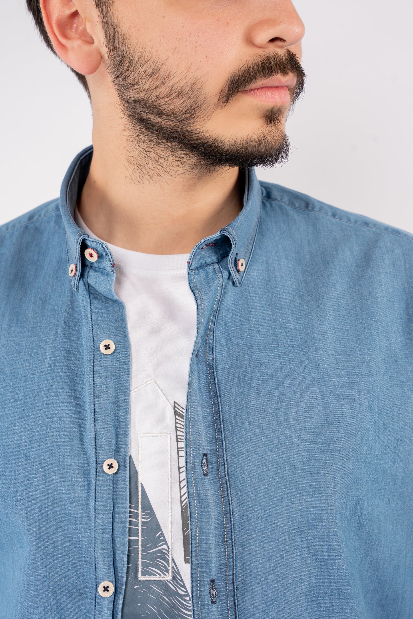BLUE DENIM SHIRT