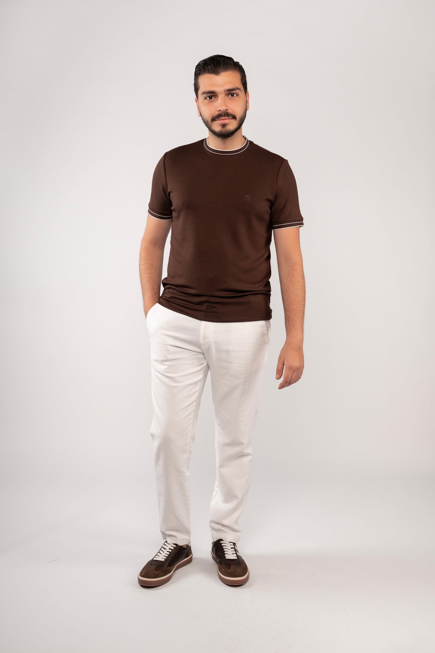 BROWN MODERN TSHIRT