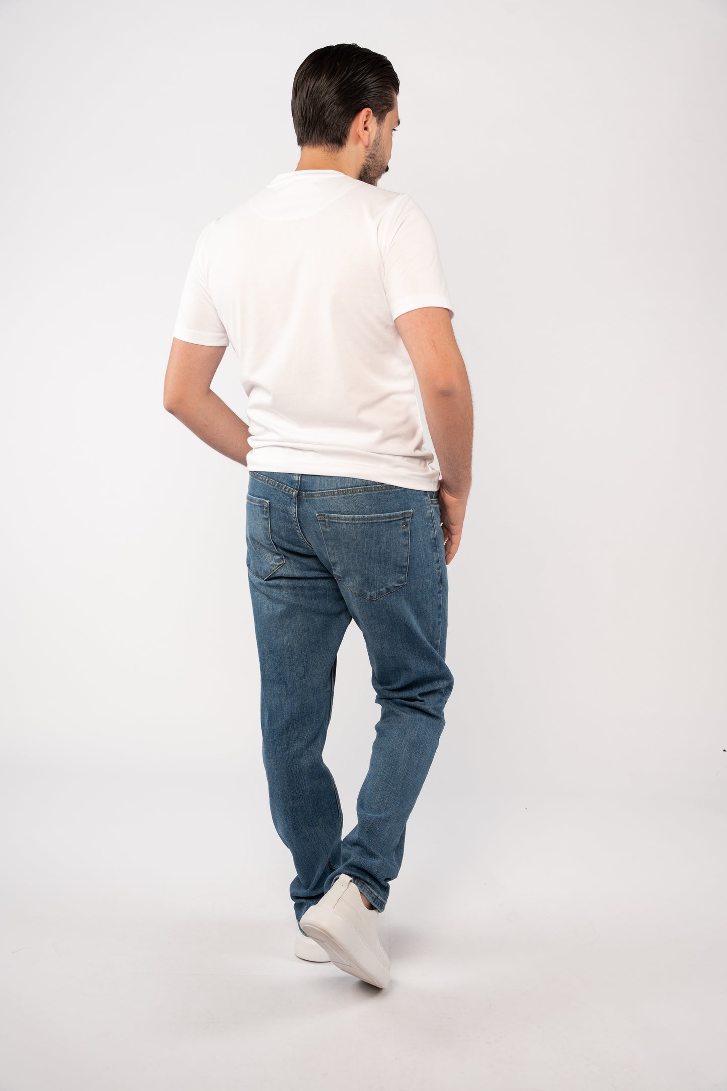 WHITE MERCERIZED TSHIRT