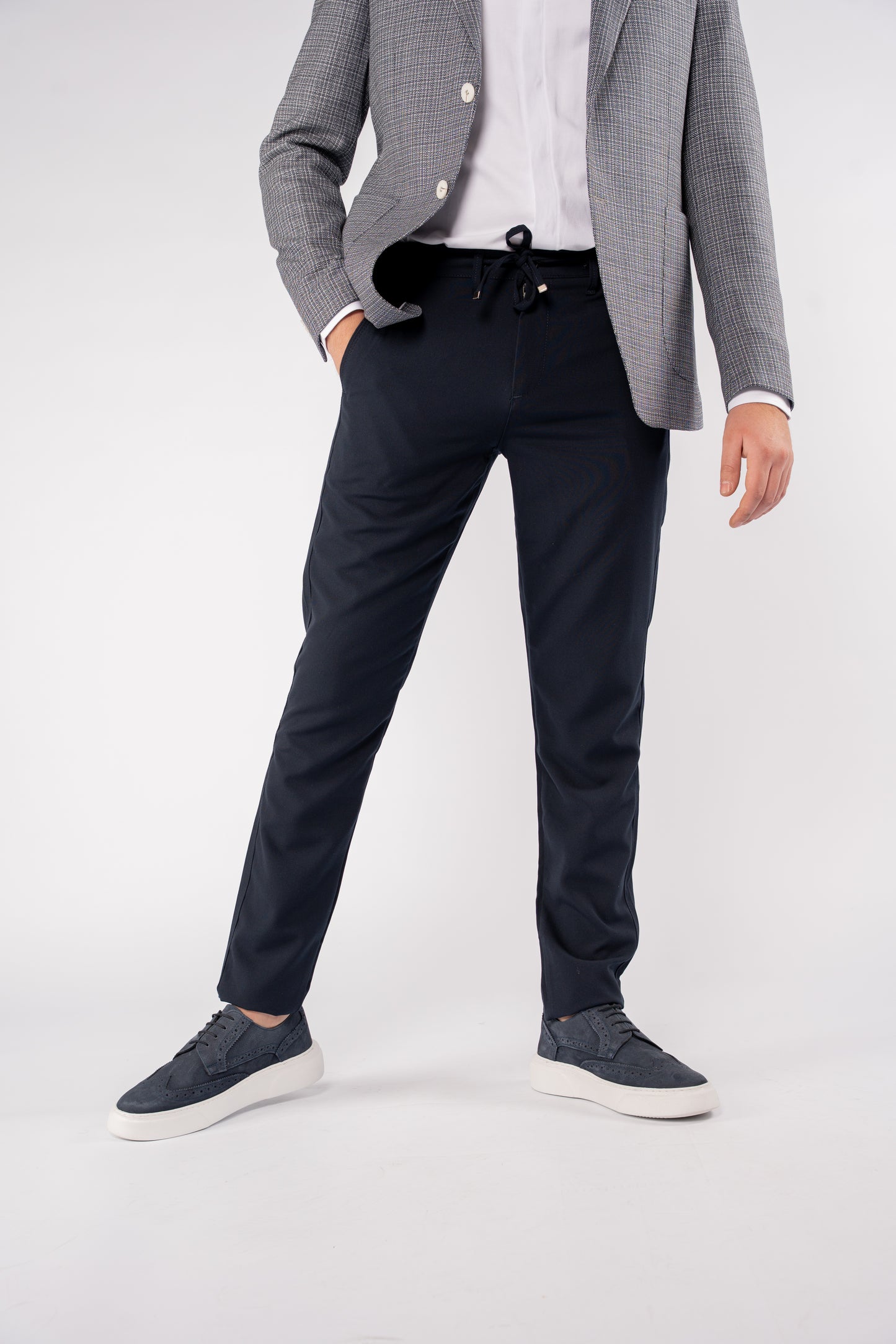 NAVY URBAN GRID BLAZER