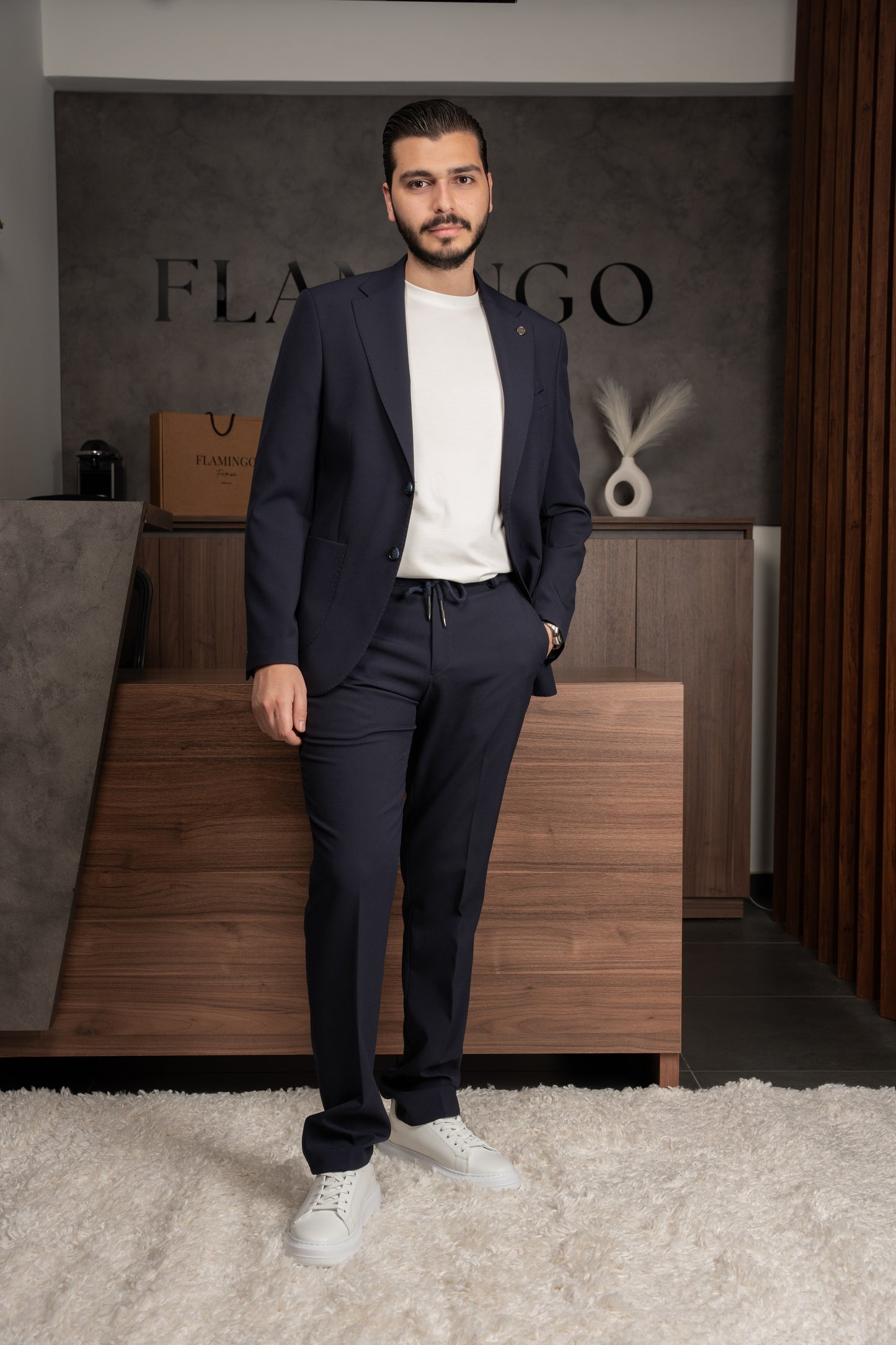 NAVY TRAVEL SUIT