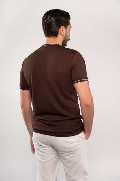 BROWN MODERN TSHIRT