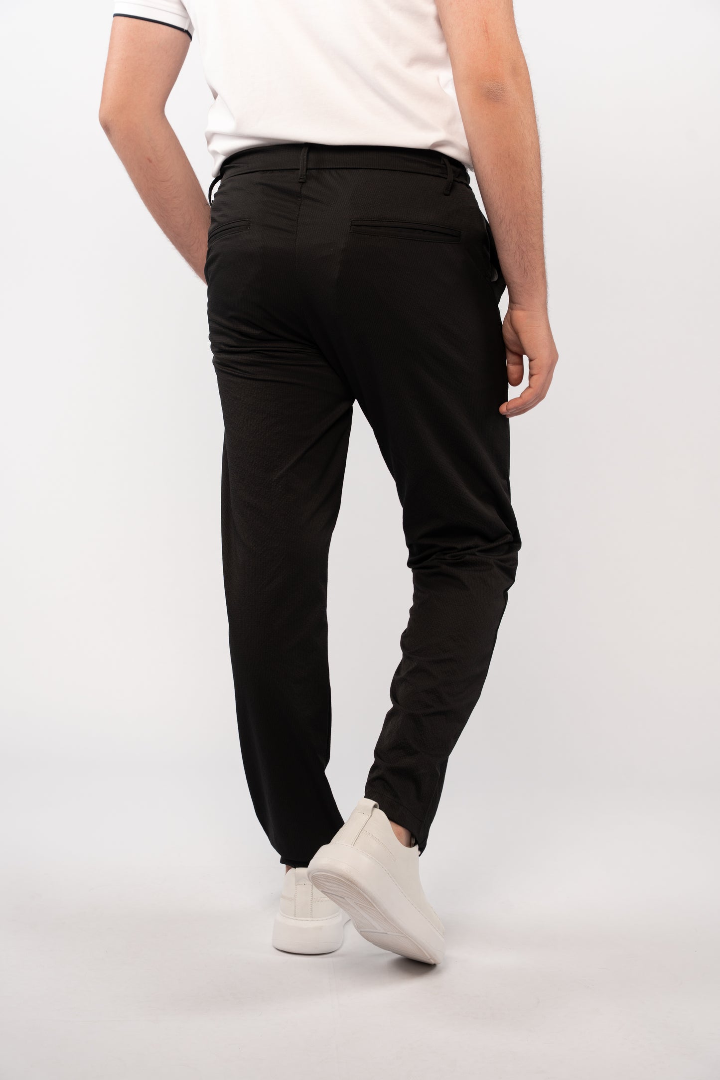 BLACK CASUAL TROUSERS