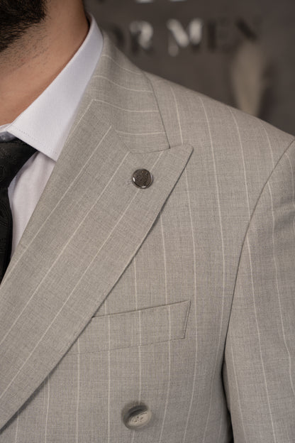GREY LINED DOBETTI SUIT