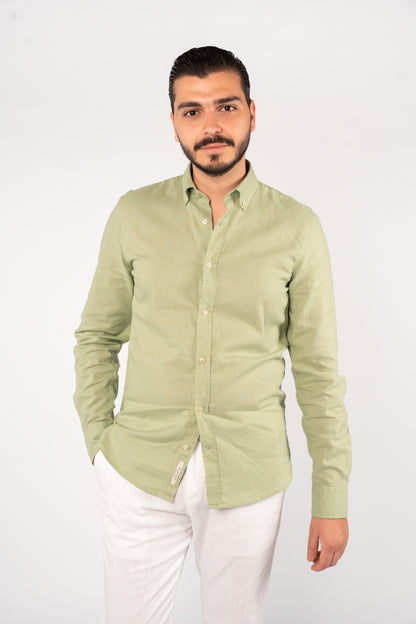MINT LINEN SHIRT
