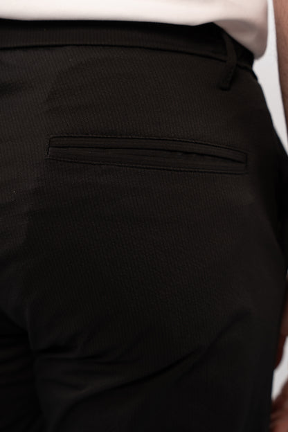 BLACK CASUAL TROUSERS