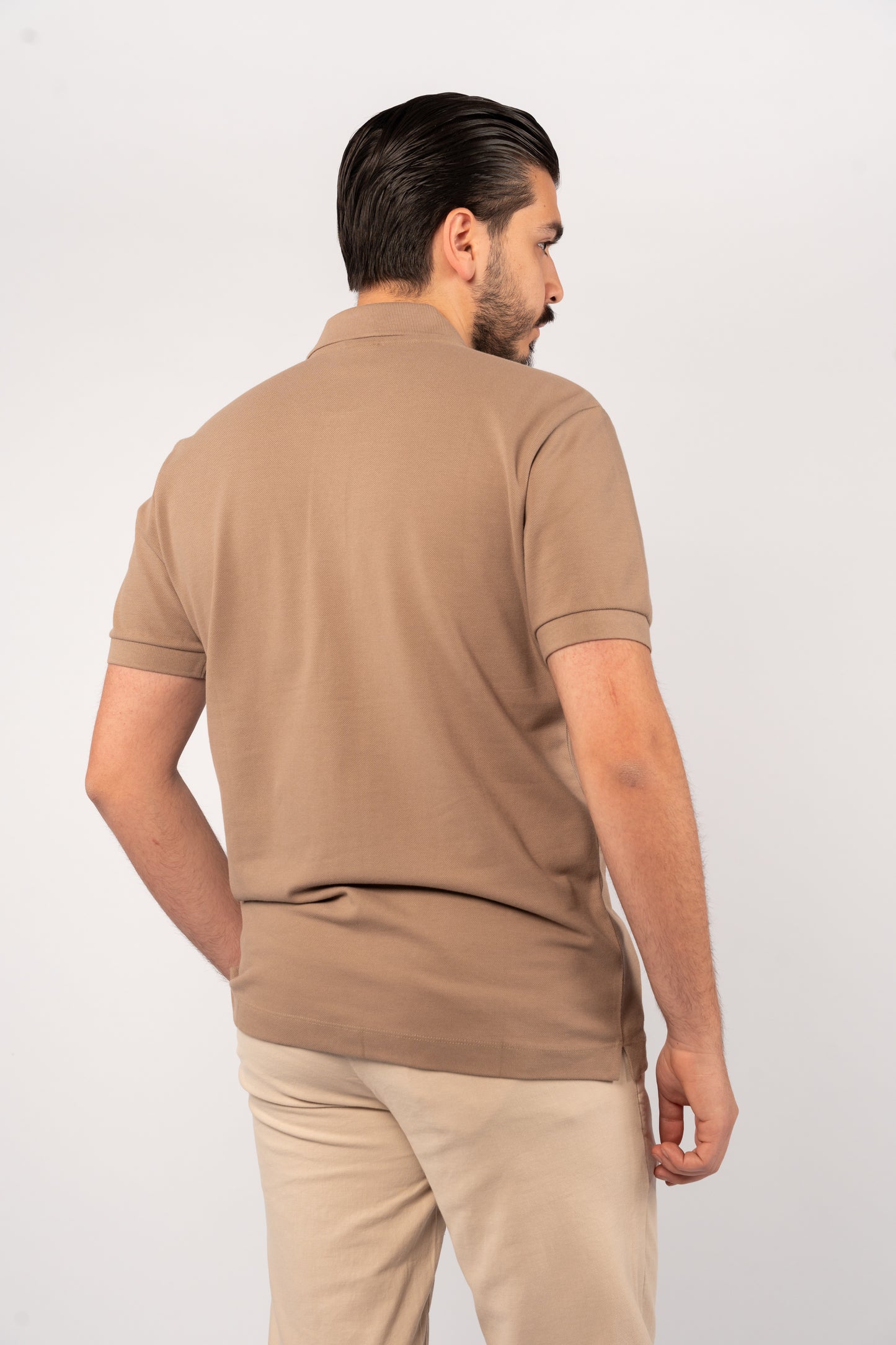 MOCHA CASUAL BUTTON POLO