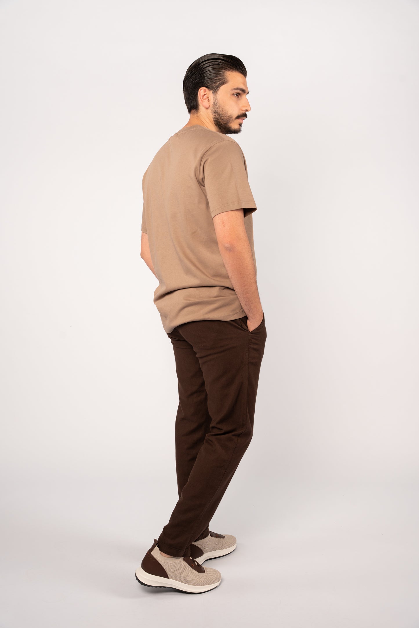 BEIGE DISCOVER THICK RELAXED TSHIRT
