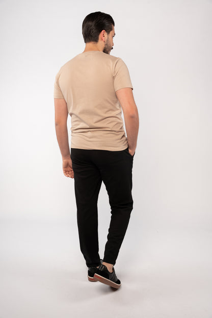BEIGE LEAF TSHIRT