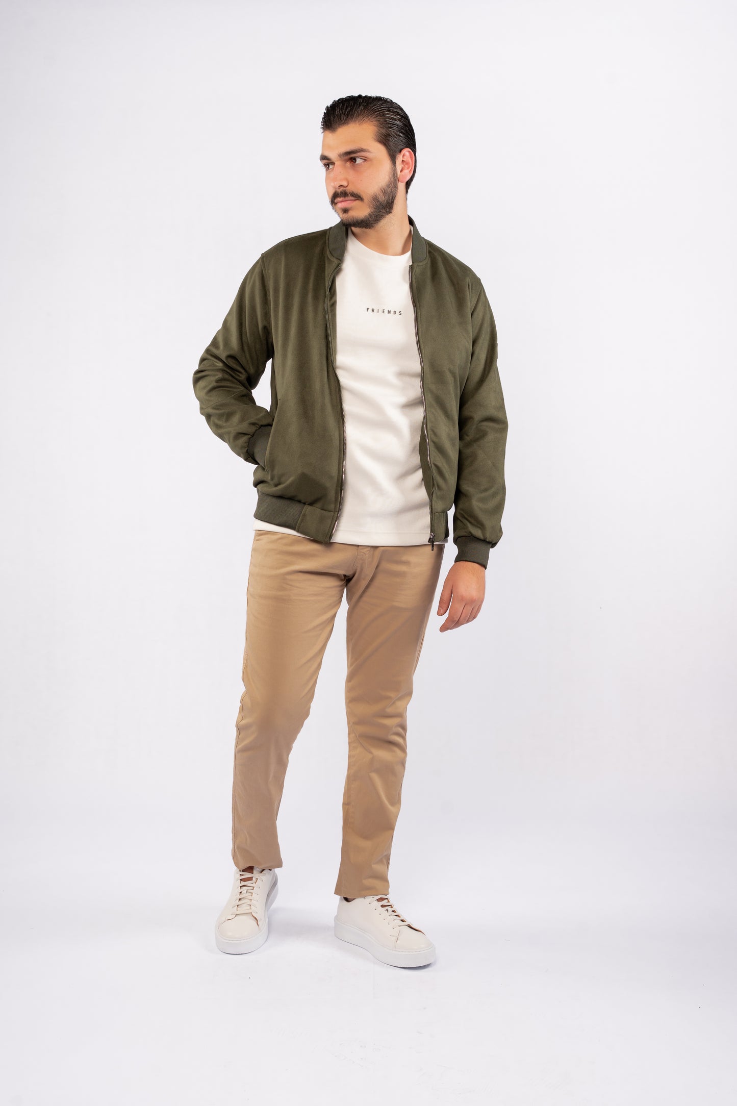 OLIVE SUEDE URBAN JACKET