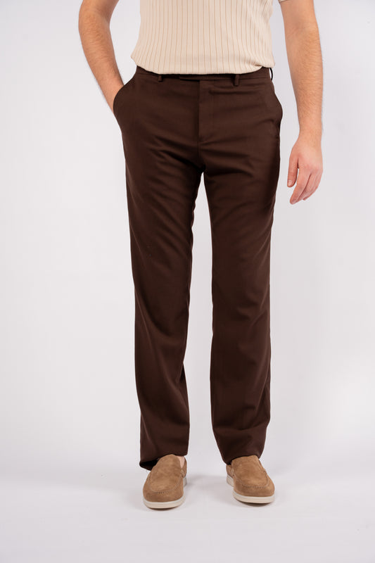 BROWN CLASSIC TROUSERS