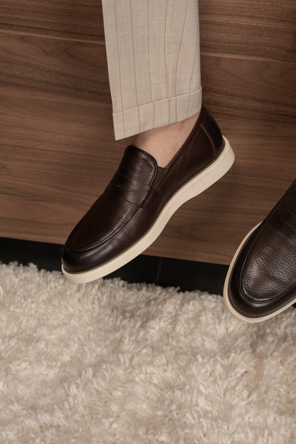 BEIGE LINED DOBETTI SUIT