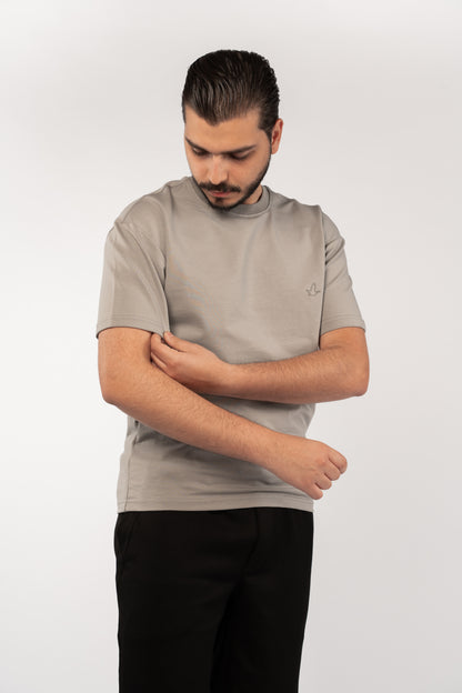 GREY MINIMAL EAGLE TSHIRT