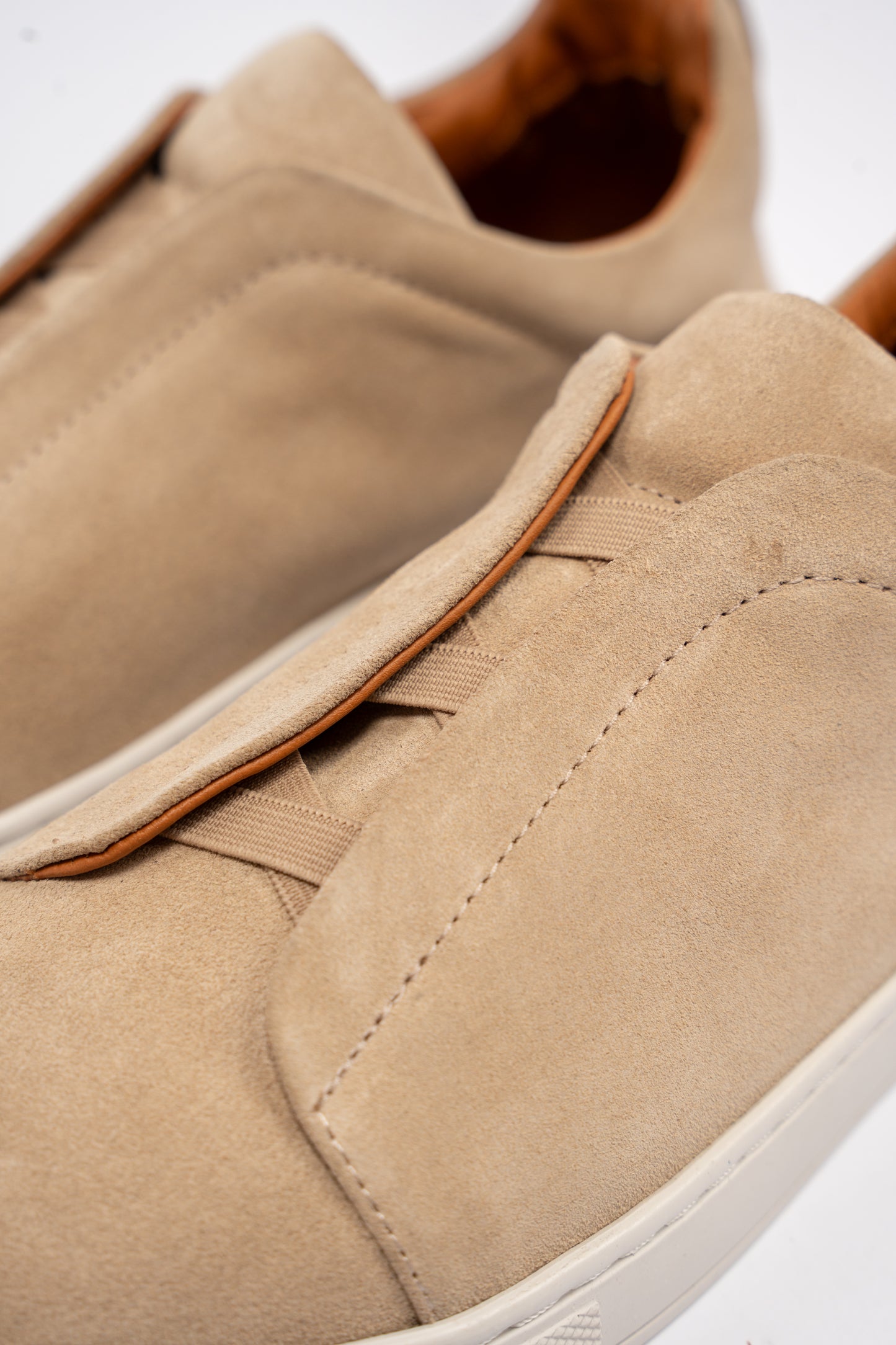 BEIGE TRIPLE X ELASTIC SNEAKER