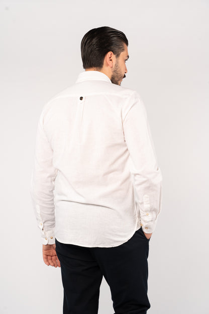 WHITE LINEN SHIRT