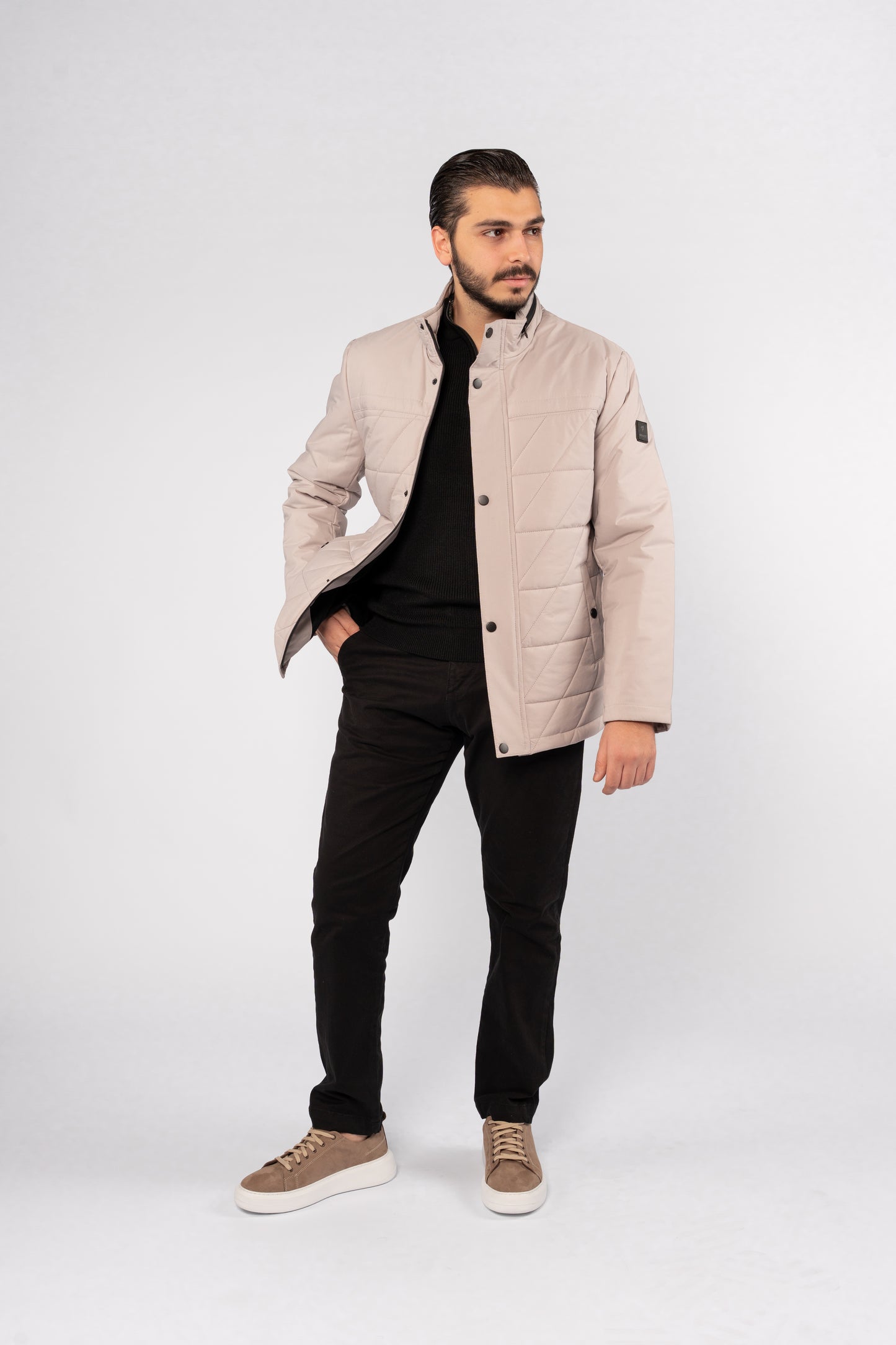 BEIGE PARKA JACKET