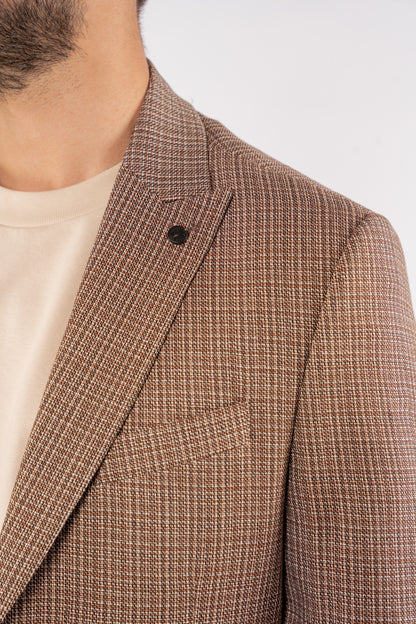 MOCHA URBAN GRID BLAZER