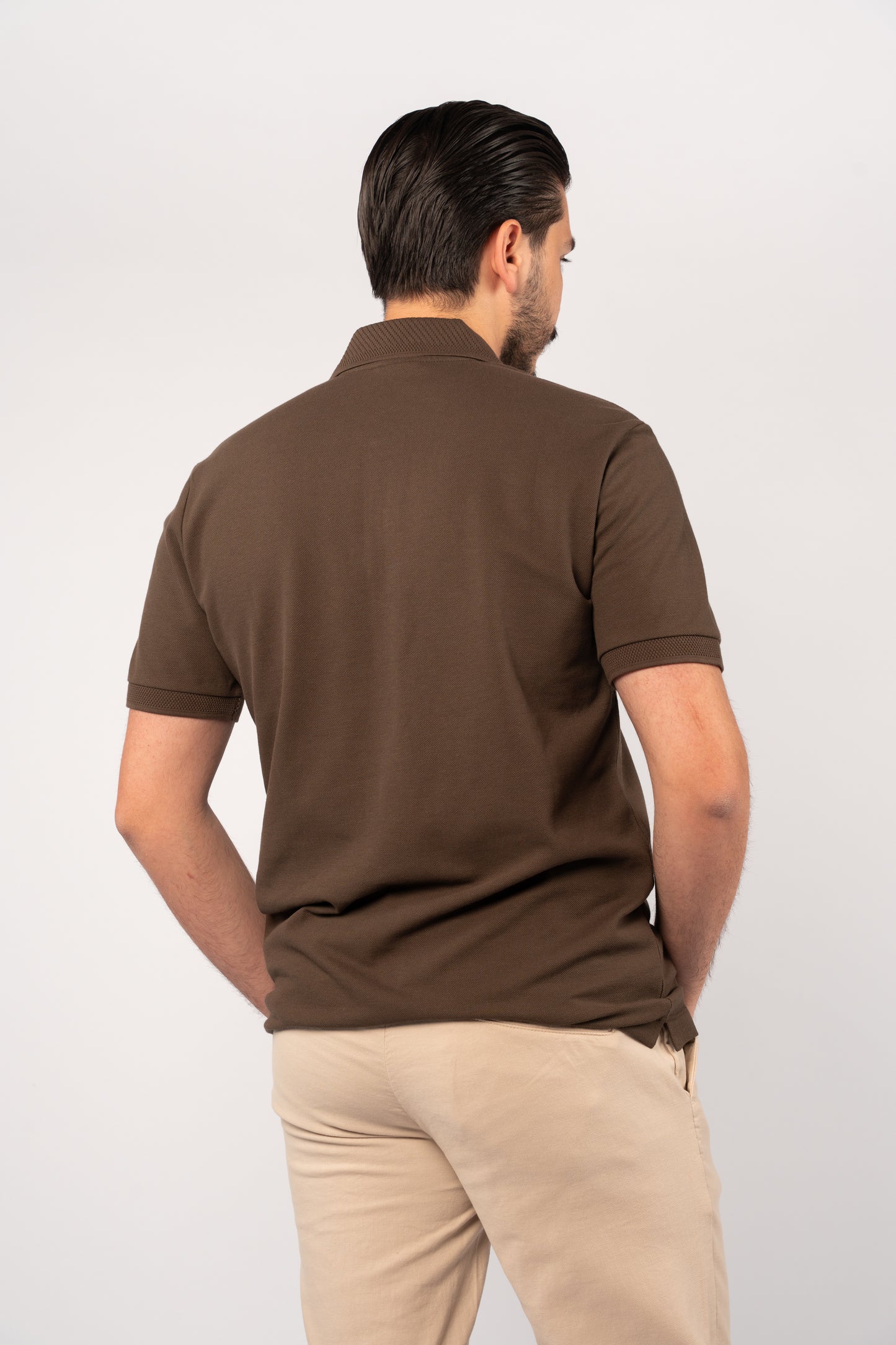 BROWN CASUAL BUTTON POLO
