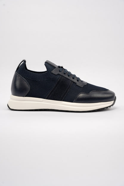 NAVY MIX MATERIAL SNEAKER