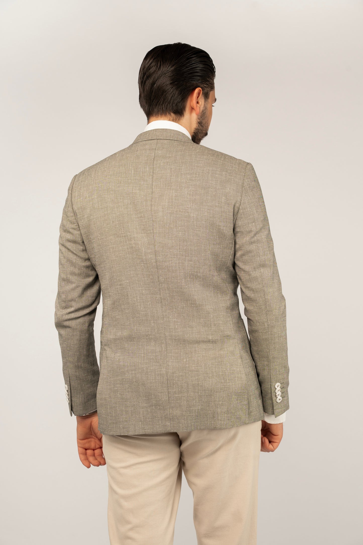 OLIVE SEMI LINEN BLAZER