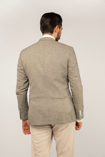 OLIVE SEMI LINEN BLAZER