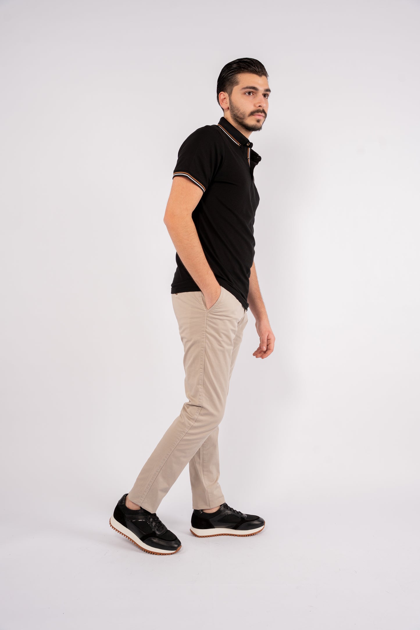 BLACK PIQUET POLO