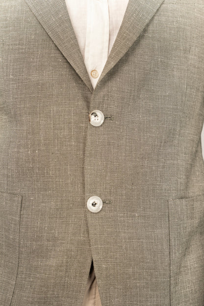 OLIVE SEMI LINEN BLAZER