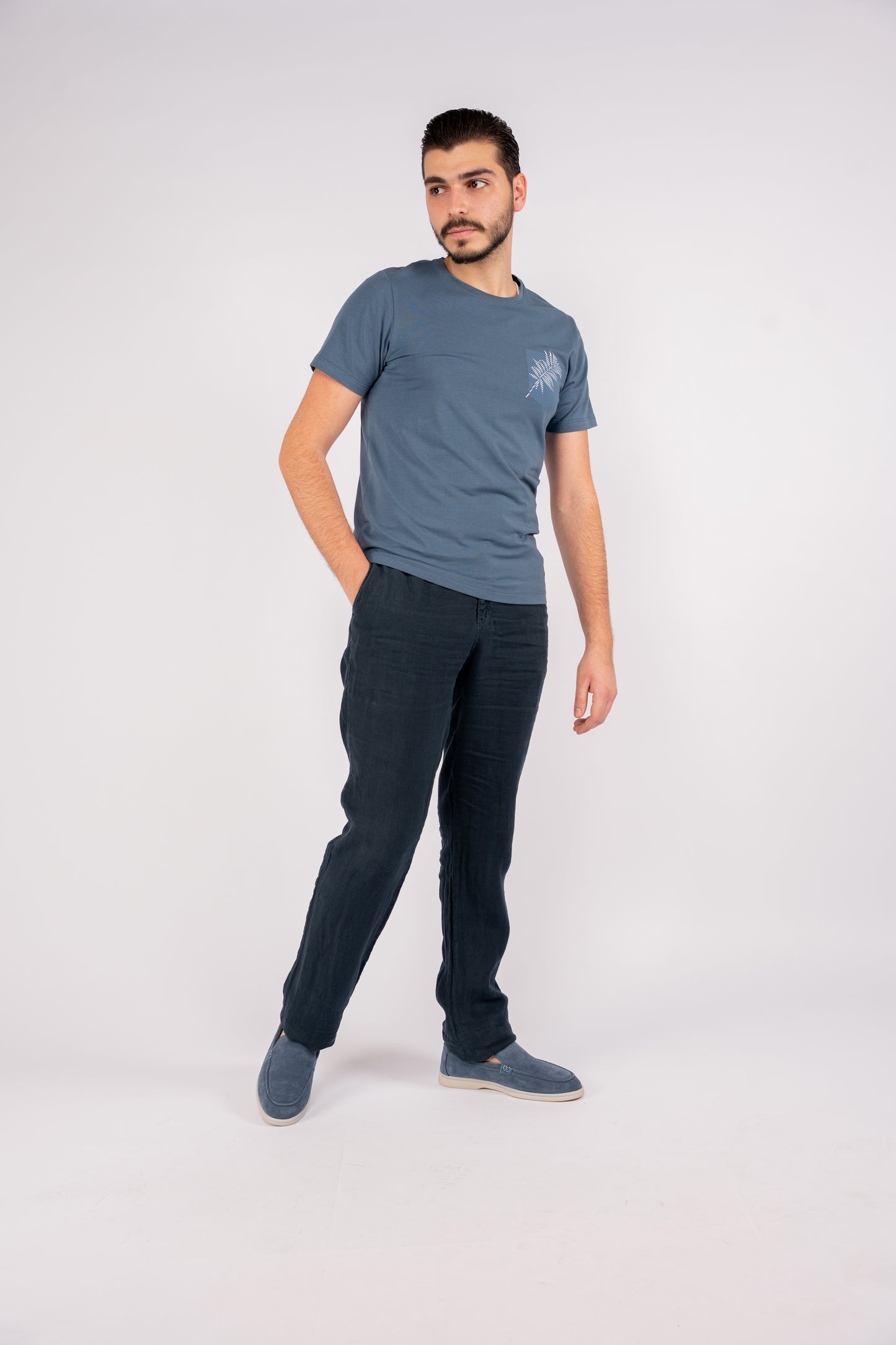 BLUE FEATHER TSHIRT