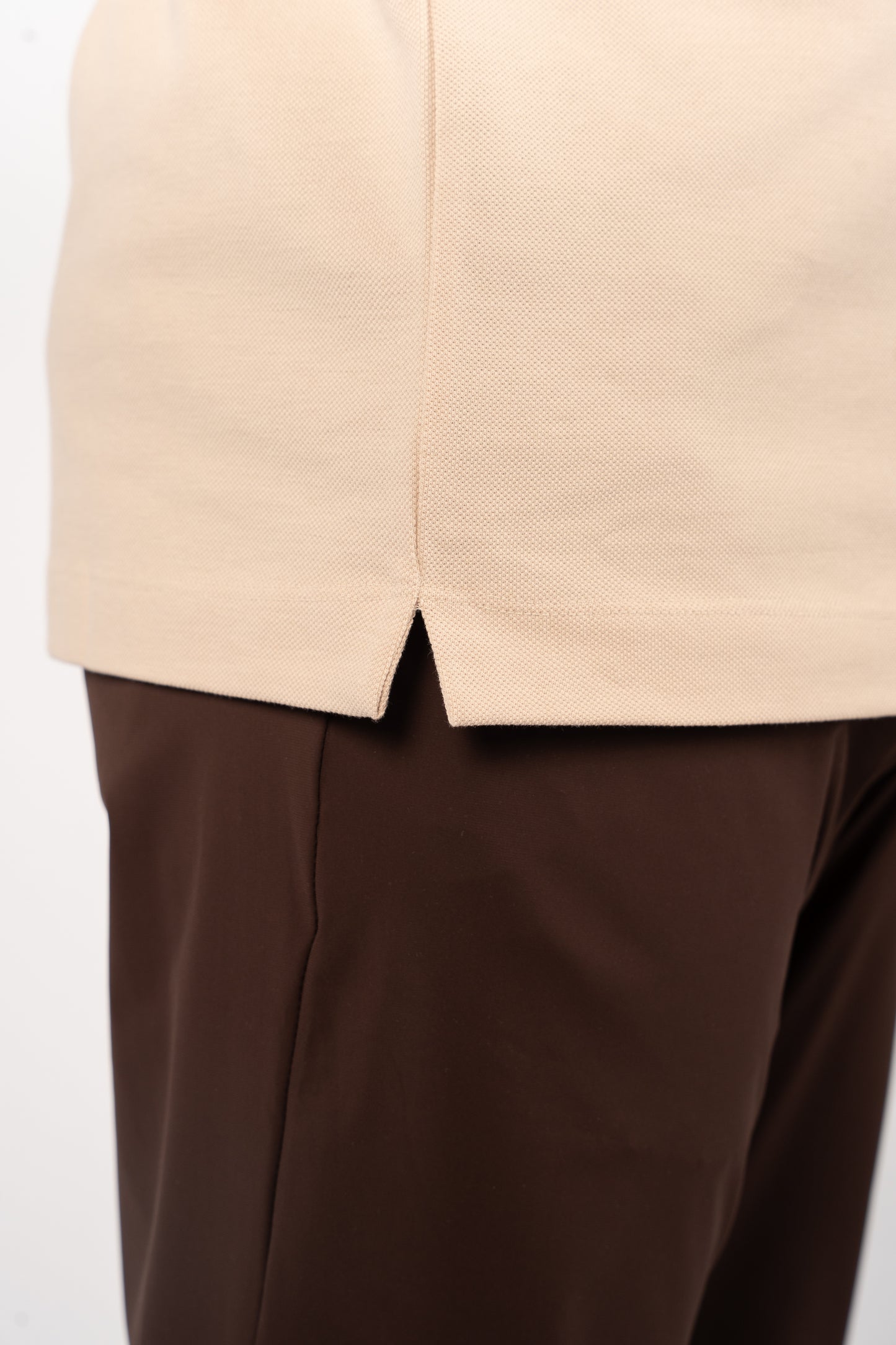 BEIGE MINIMAL PALM POLO