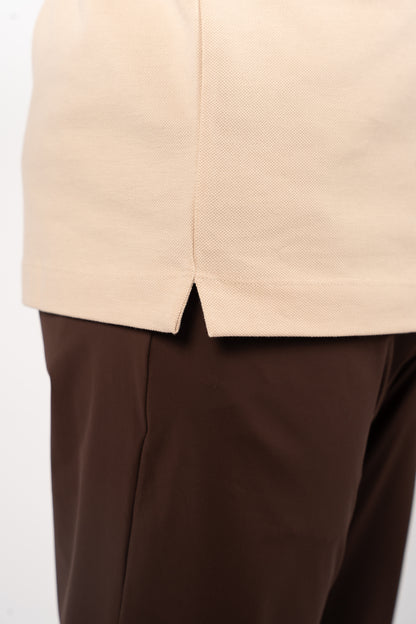 BEIGE MINIMAL PALM POLO