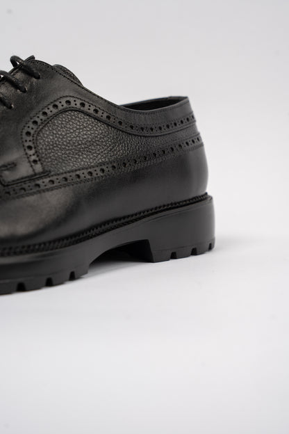 BLACK BROGUE SHOE