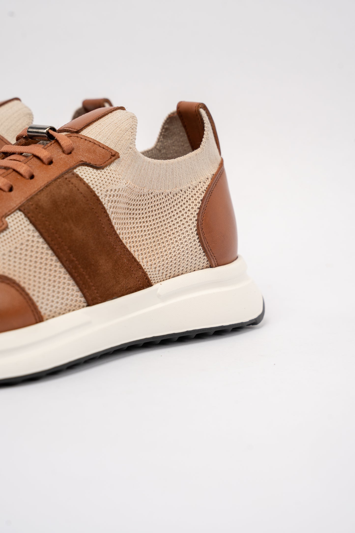 BEIGE HAVANA MIX MATERIAL SNEAKER