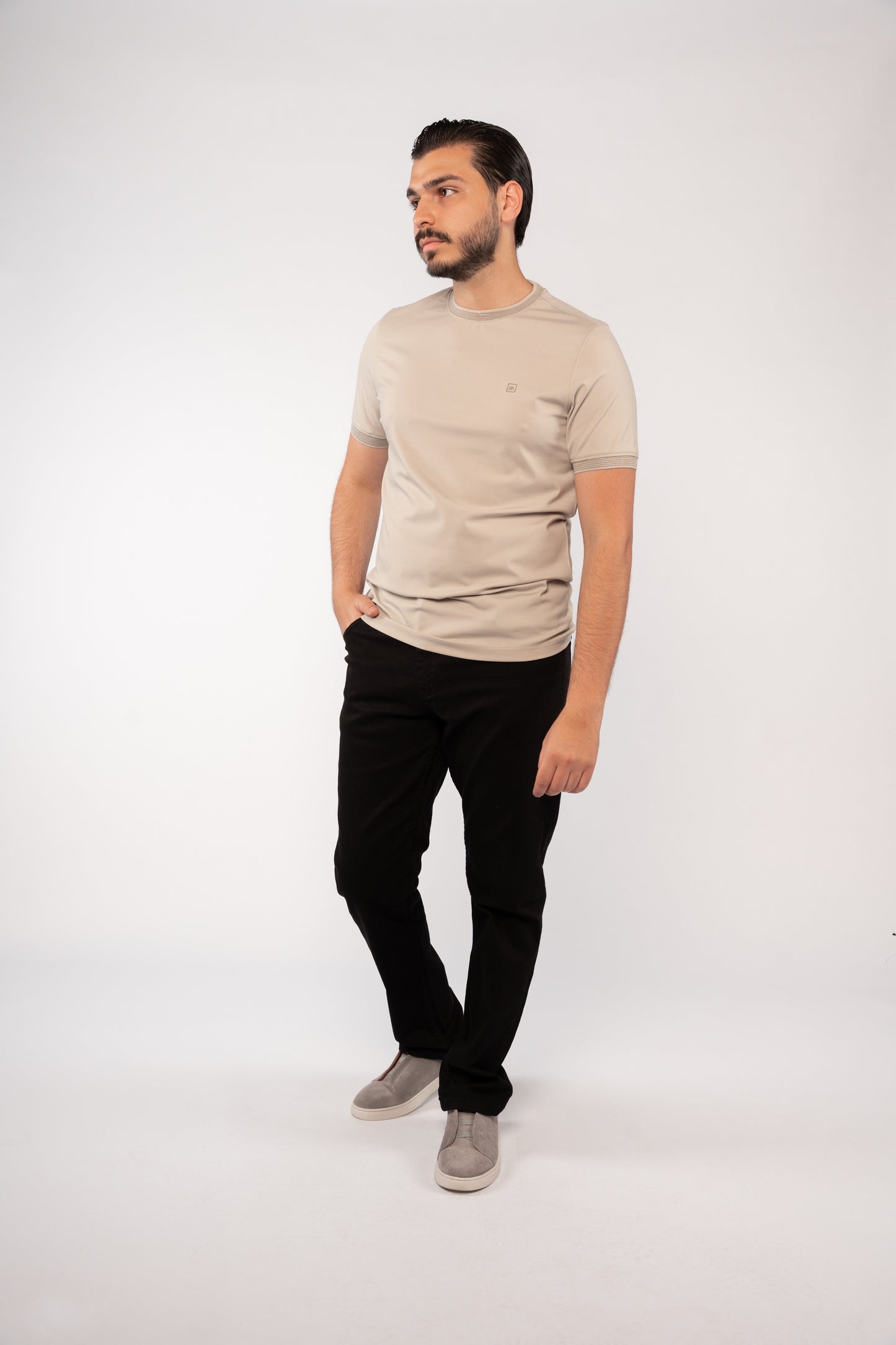 SAND BEIGE RELAXED TSHIRT