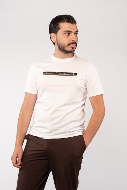 WHITE TIMELESS MERCERIZED TSHIRT