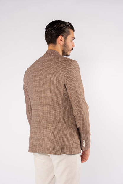 MOCHA URBAN GRID BLAZER