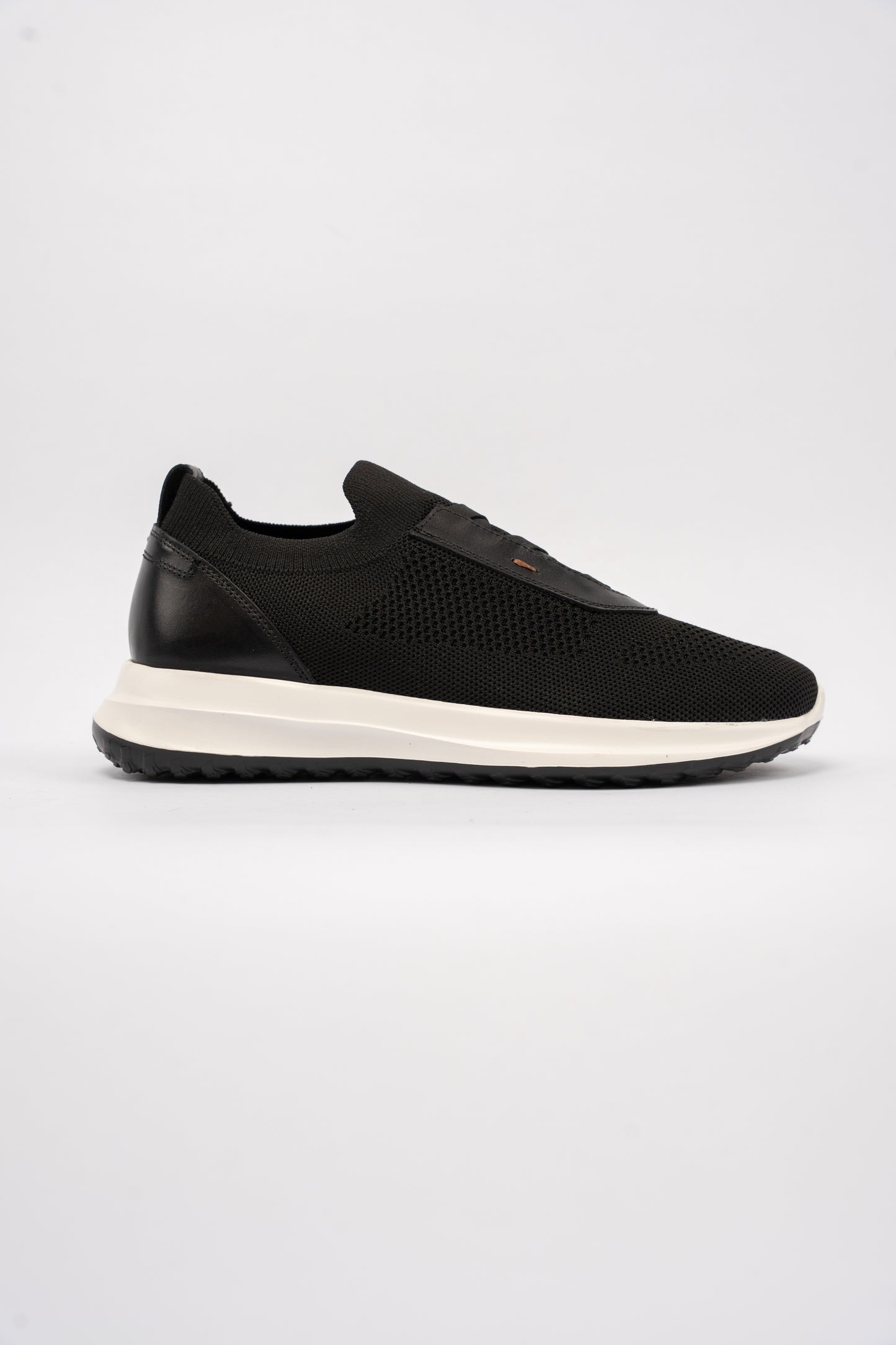 BLACK CASUAL ELASTIC SNEAKER