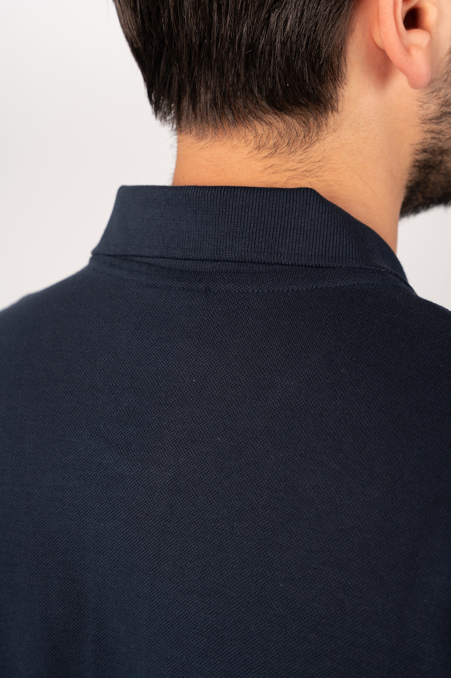 NAVY CASUAL BUTTON POLO