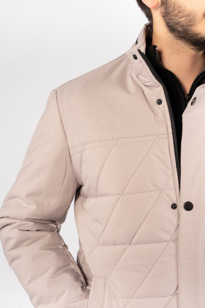 BEIGE PARKA JACKET