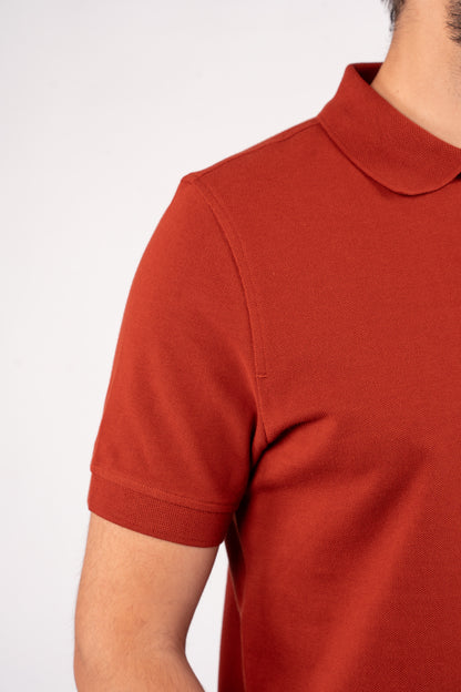 CRANBERRY 100% COTTON BUTTON POLO
