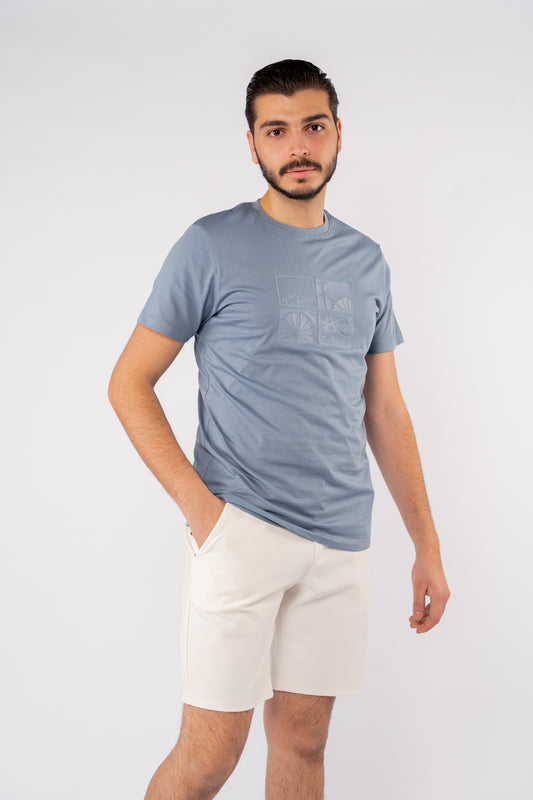 BLUE BICYCLE TSHIRT
