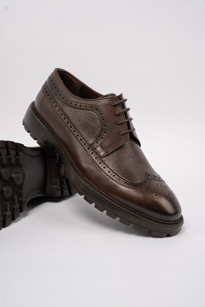BROWN BROGUE SHOE
