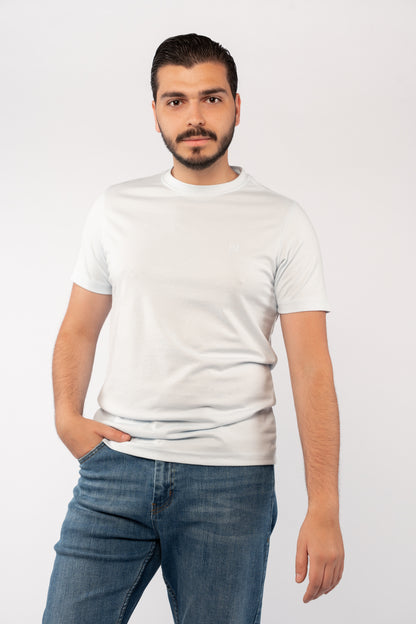 BLUE MERCERIZED TSHIRT