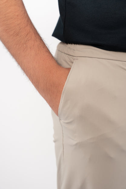 GREY SEMI CASUAL SPANDEX PANT