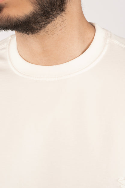 WHITE MINIMAL EAGLE TSHIRT