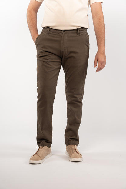 OLIVE CASUAL CHINO PANT